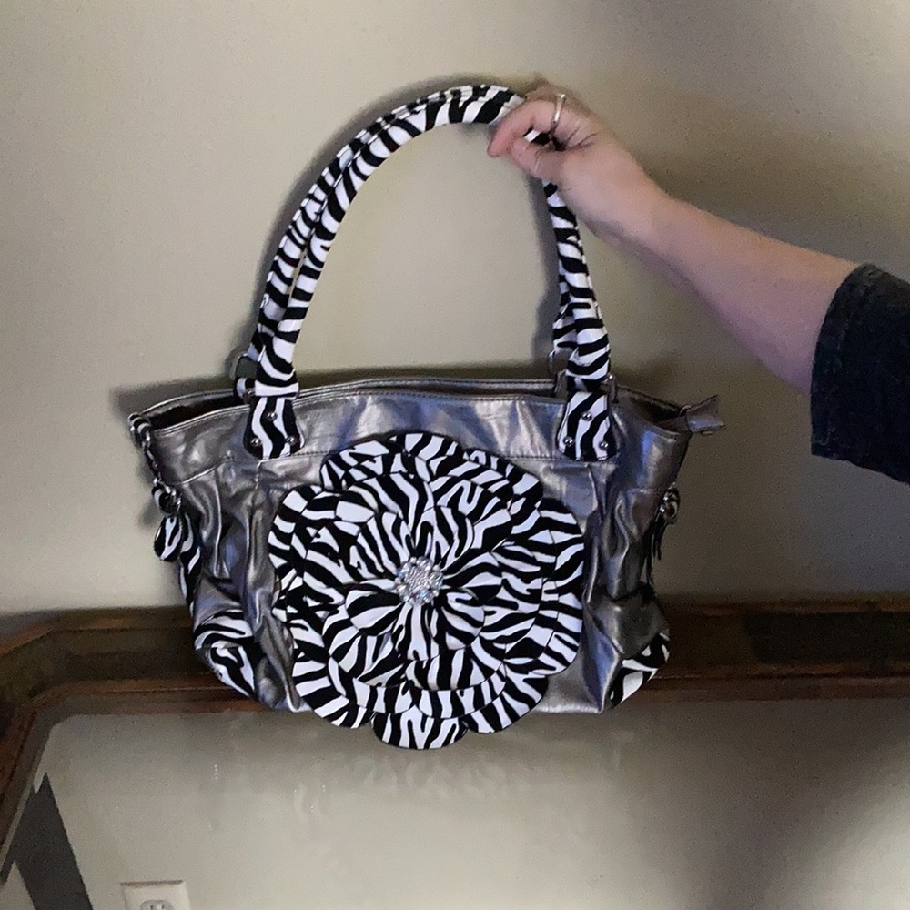 Brand new without tags zebra print bag